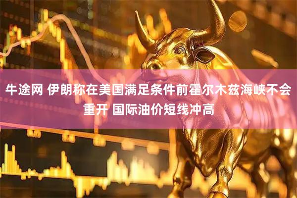牛途网 伊朗称在美国满足条件前霍尔木兹海峡不会重开 国际油价短线冲高